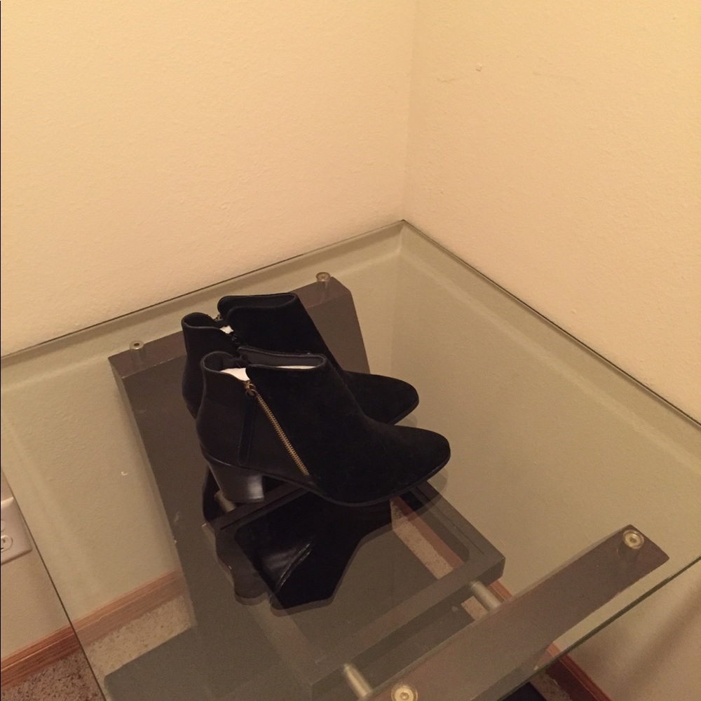 Black ankle boots